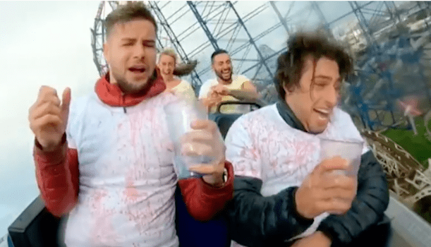 Chris and Kem Go to Blackpool Pleasure Beach for a Hilarious Challenge