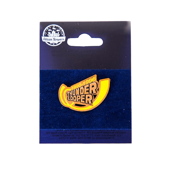Thunder Looper Pin Badge Alton Towers