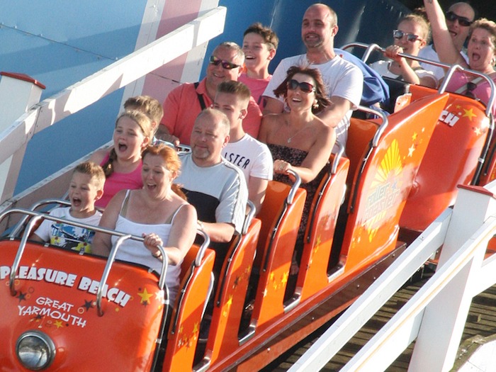 Rollercoaster at Great Yarmouth Pleasure Beach