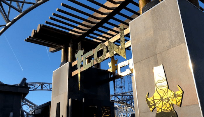 Icon Roller Coaster Entrance at Blackpool Pleasure Beach