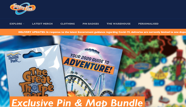 Thorpe Park 2021 Shop