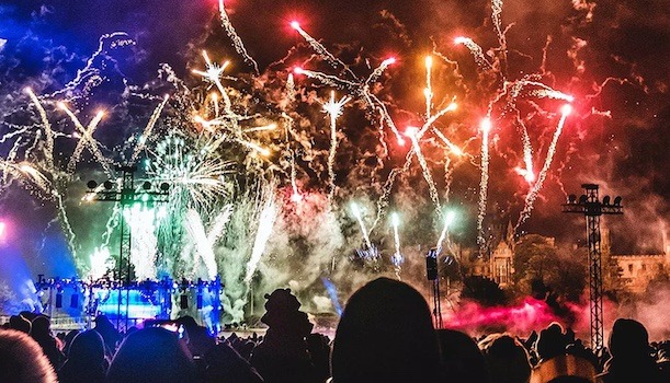 Alton Towers Fireworks Drone Show
