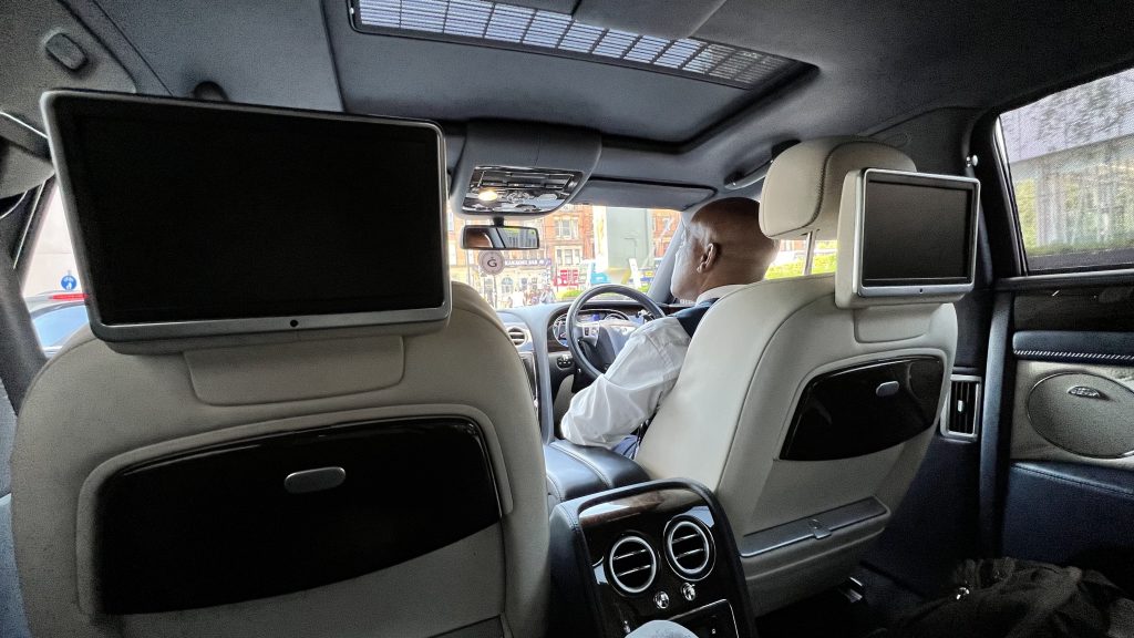 Hotel Gotham Bentley Chauffeur Interior