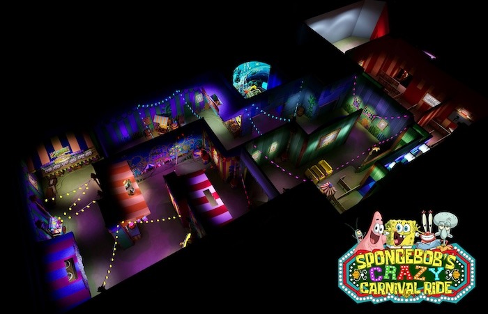Spongebob Dark Ride Layout