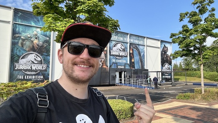 Sean Evans at Jurassic World Exhibition