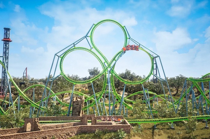 Four Leaf Clover Element Roller Coaster
