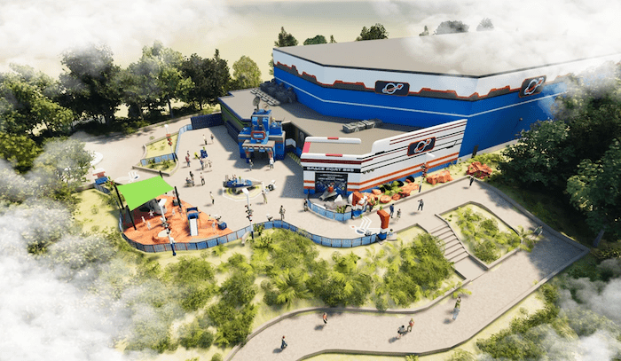 Legoland Space themed indoor coaster
